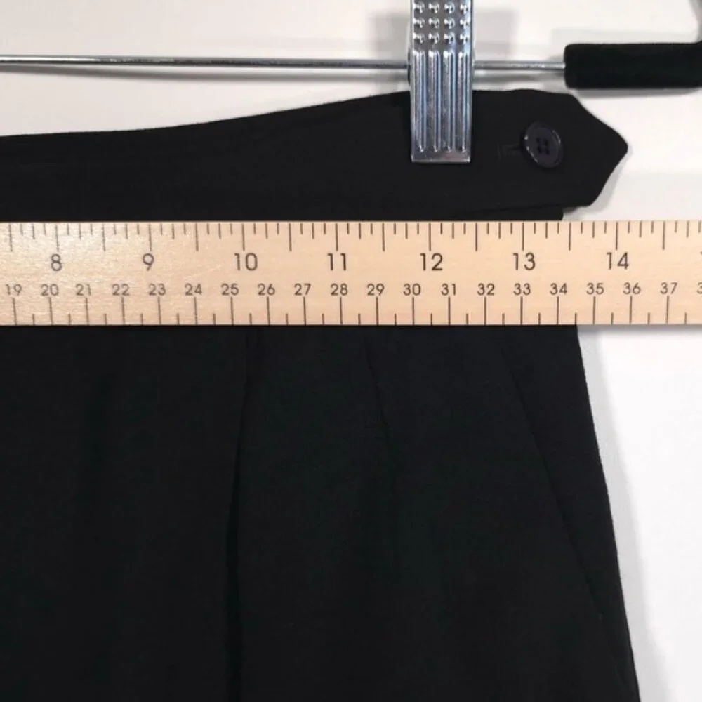 YVES SAINT LAURENT 100% WOOL Skirt Black Size 38 FRANCE MADE Vintage Rive Gauche - Picture 7 of 13